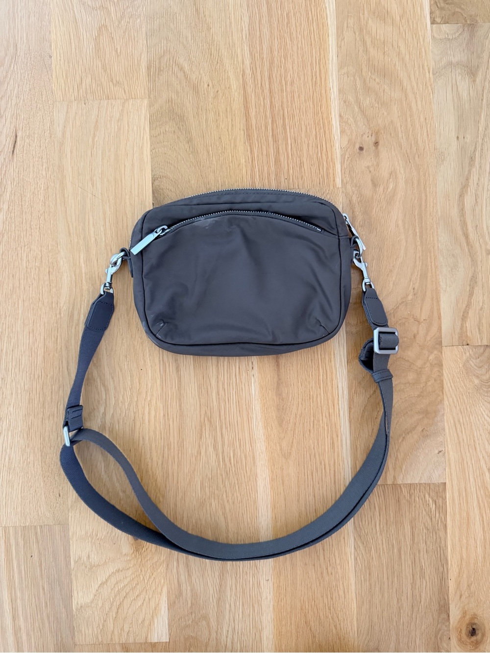 Quince Revive Nylon Mini Crossbody Bag – Ash Gray